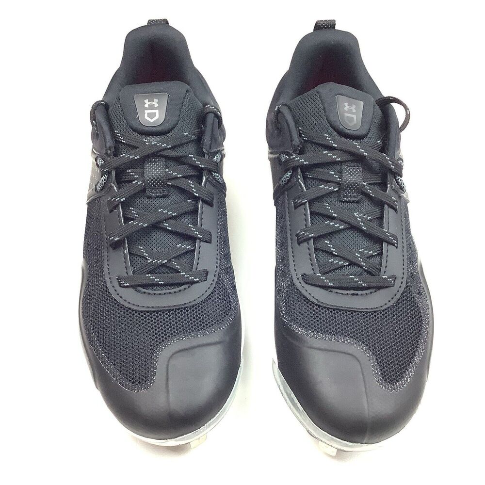 Under Armour Glyde MT Softball Sneaker Shoes Cleats Women's 6.5 Black White